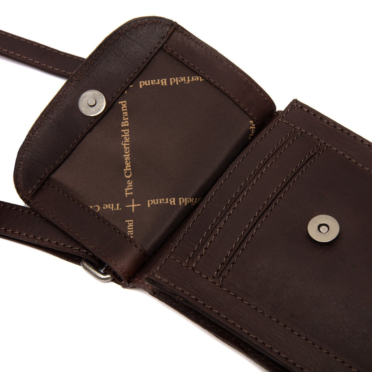 Nebra Full-Grain Leather Phone Bag da Donna – Vista prodotto alternativa 3