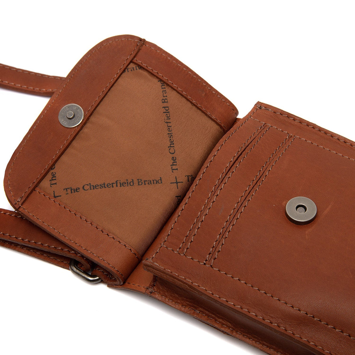 Nebra Full-Grain Leather Phone Bag da Donna – Vista prodotto alternativa 3