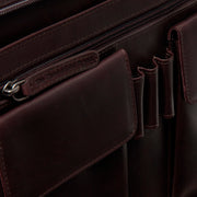 Brown Leather Portfolio Moreton da Donna, detail view 3
