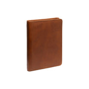 Cognac Leather Portfolio Moreton da Donna, front view