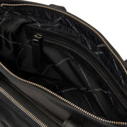 Classic 100% Full-Grain leather Bag - Rear Perspective Showing Reinforced Leather Straps &amp; Stitching
