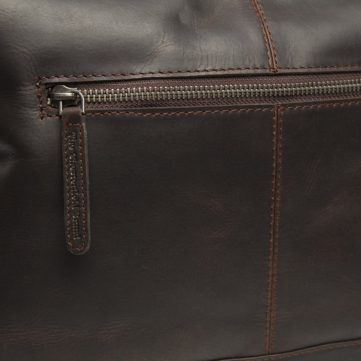 Brown Leather Shoulder Bag Amelia, detail view 4