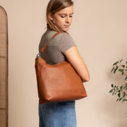 Amelia Full-Grain Leather Shoulder Bag da Donna – Vista prodotto alternativa 2