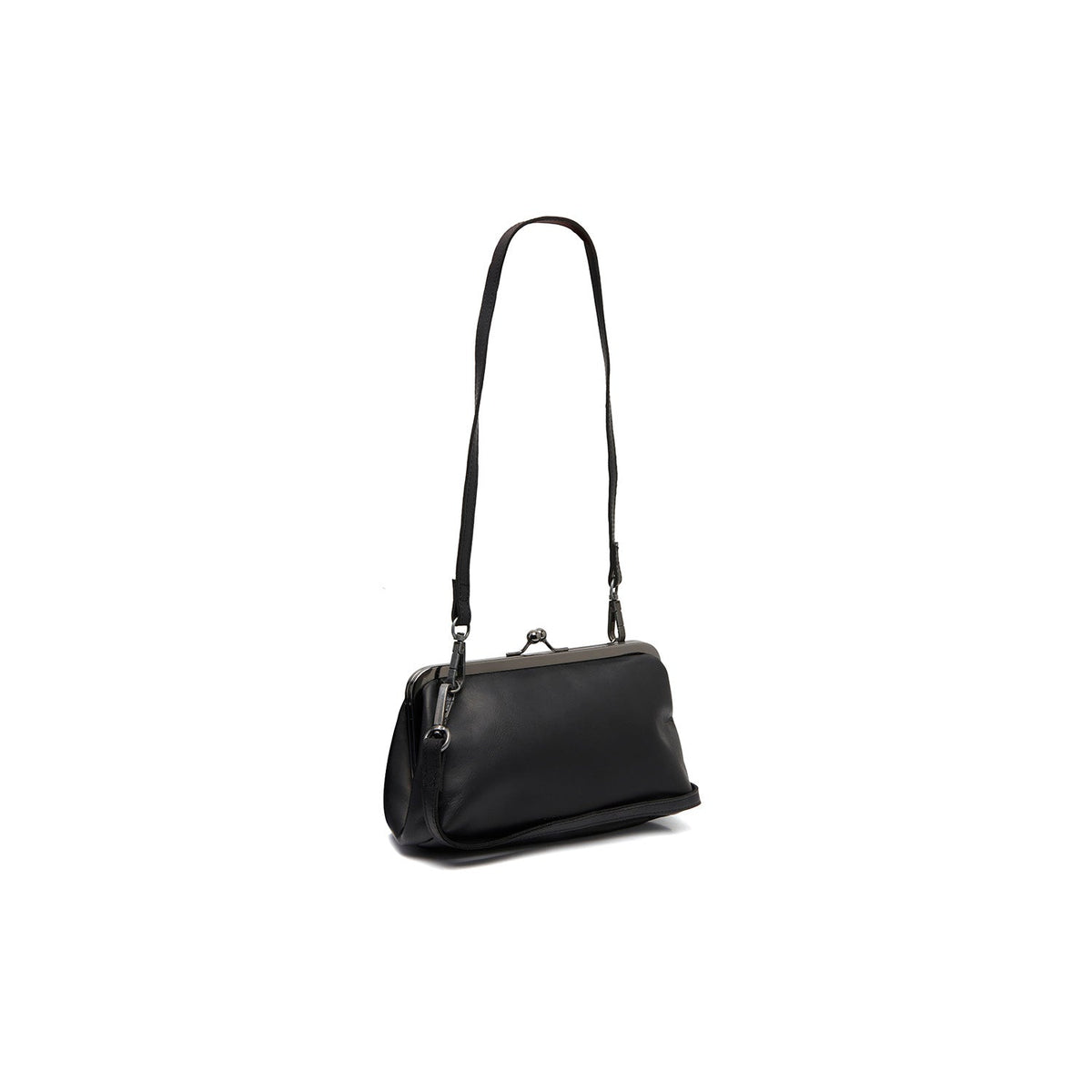 Andrade Full-Grain Leather Shoulder Bag da Donna in Classic 100% Full-Grain Leather - Full Exterior Front Profile View | Acquista online