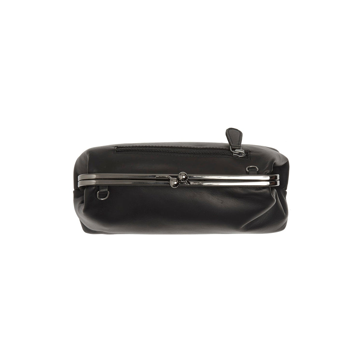 Andrade Full-Grain Leather Shoulder Bag da Donna - Structured Side Profile Showing Gusset Depth &amp; Expansion Capacity