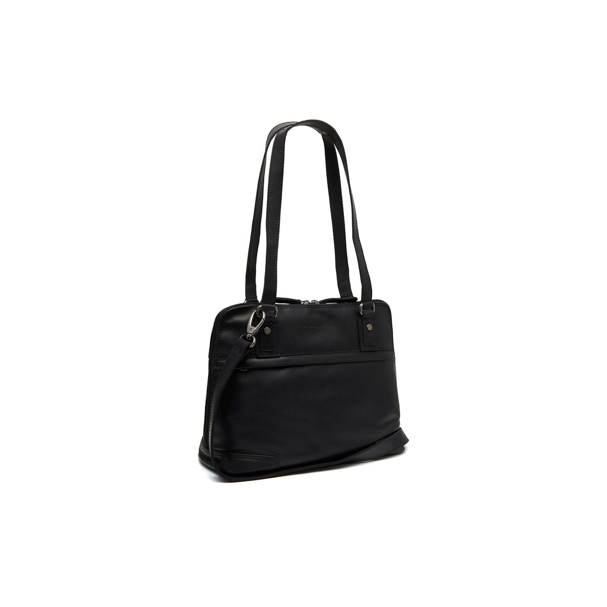 Belgrado Full-Grain Leather Shoulder Bag da Donna in Classic 100% Full-Grain Leather - Full Exterior Front Profile View | Acquista online