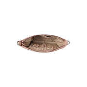 Solid Antique Brass Hardware &amp; Heavy-Duty Dual Zipper Detail on Bolivia Full-Grain Leather Shoulder Bag da Donna