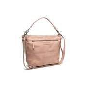 Bolivia Full-Grain Leather Shoulder Bag da Donna in Classic 100% Full-Grain Leather - Full Exterior Front Profile View | Acquista online