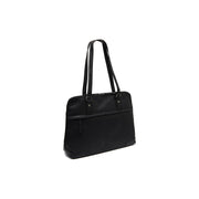 Branson Full-Grain Leather Shoulder Bag da Donna in Classic 100% Full-Grain Leather - Full Exterior Front Profile View | Acquista online
