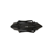 Branson Full-Grain Leather Shoulder Bag da Donna - Structured Side Profile Showing Gusset Depth &amp; Expansion Capacity