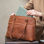 Branson Full-Grain Leather Shoulder Bag da Donna – Vista prodotto alternativa 2