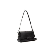 Clifden Full-Grain Leather Shoulder Bag da Donna in Classic 100% Full-Grain Leather - Full Exterior Front Profile View | Acquista online