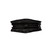 Solid Antique Brass Hardware &amp; Heavy-Duty Dual Zipper Detail on Fidenza Full-Grain Leather Shoulder Bag da Donna