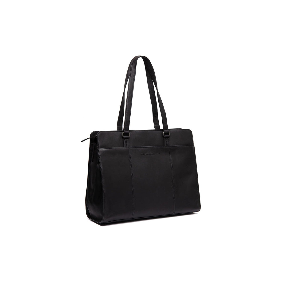 Fidenza Full-Grain Leather Shoulder Bag da Donna in Classic 100% Full-Grain Leather - Full Exterior Front Profile View | Acquista online