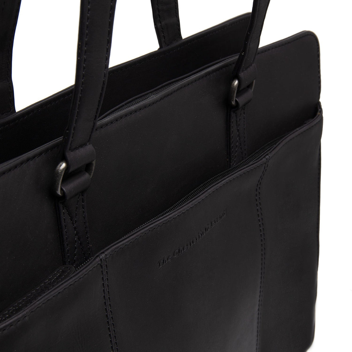 Fidenza Full-Grain Leather Shoulder Bag da Donna - Structured Side Profile Showing Gusset Depth &amp; Expansion Capacity
