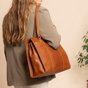 Fidenza Full-Grain Leather Shoulder Bag da Donna – Vista prodotto alternativa 2