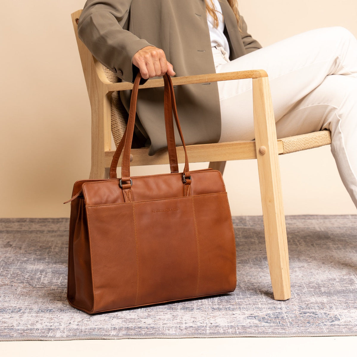 Fidenza Full-Grain Leather Shoulder Bag da Donna – Vista prodotto alternativa 3