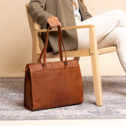 Fidenza Full-Grain Leather Shoulder Bag da Donna – Vista prodotto alternativa 3