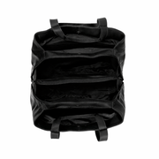 Solid Antique Brass Hardware &amp; Heavy-Duty Dual Zipper Detail on Gail Full-Grain Leather Shoulder Bag da Donna