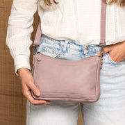 Irving Full-Grain Leather Shoulder Bag da Donna – Vista prodotto alternativa 2