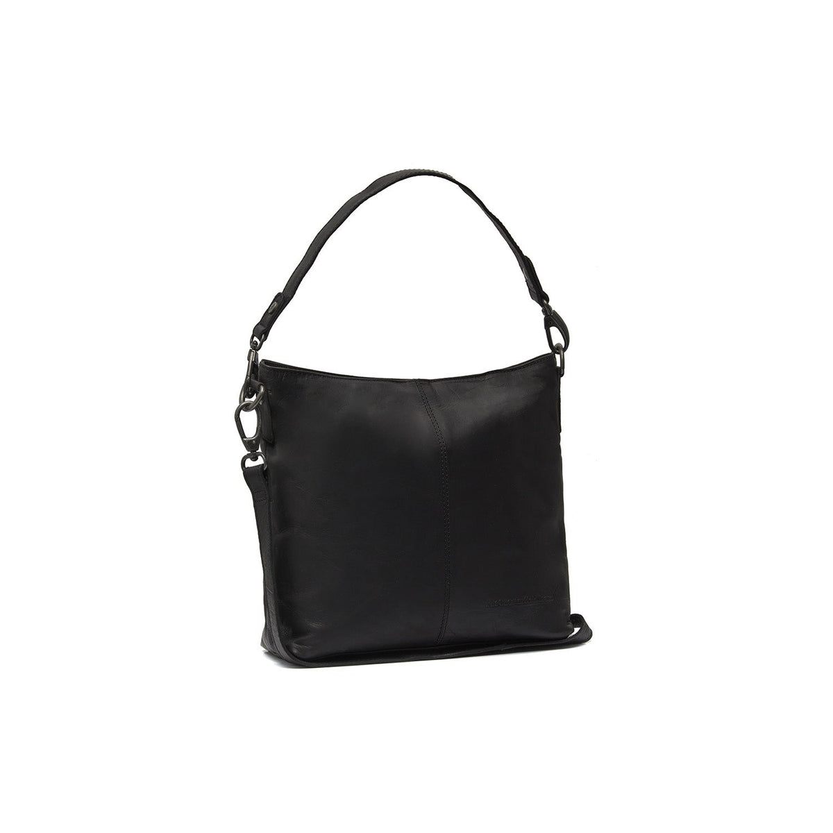 Jen Full-Grain Leather Shoulder Bag da Donna in Classic 100% Full-Grain Leather - Full Exterior Front Profile View | Acquista online