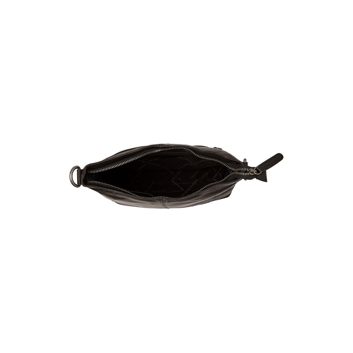 Jen Full-Grain Leather Shoulder Bag da Donna - Structured Side Profile Showing Gusset Depth &amp; Expansion Capacity