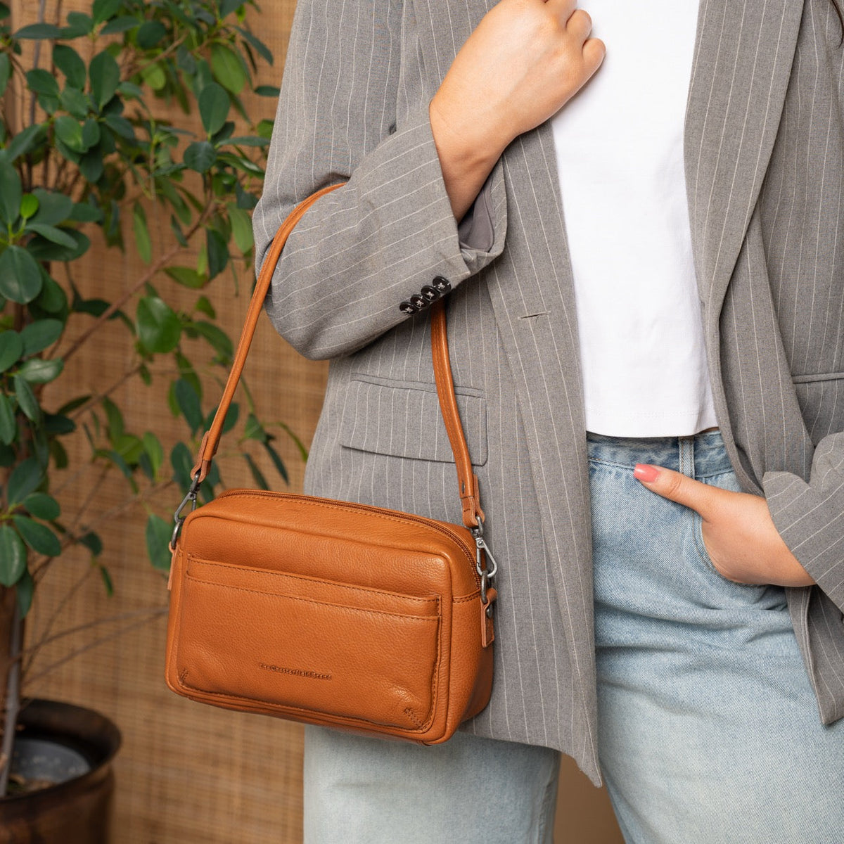 Liora Full-Grain Leather Shoulder Bag da Donna – Vista prodotto alternativa 3