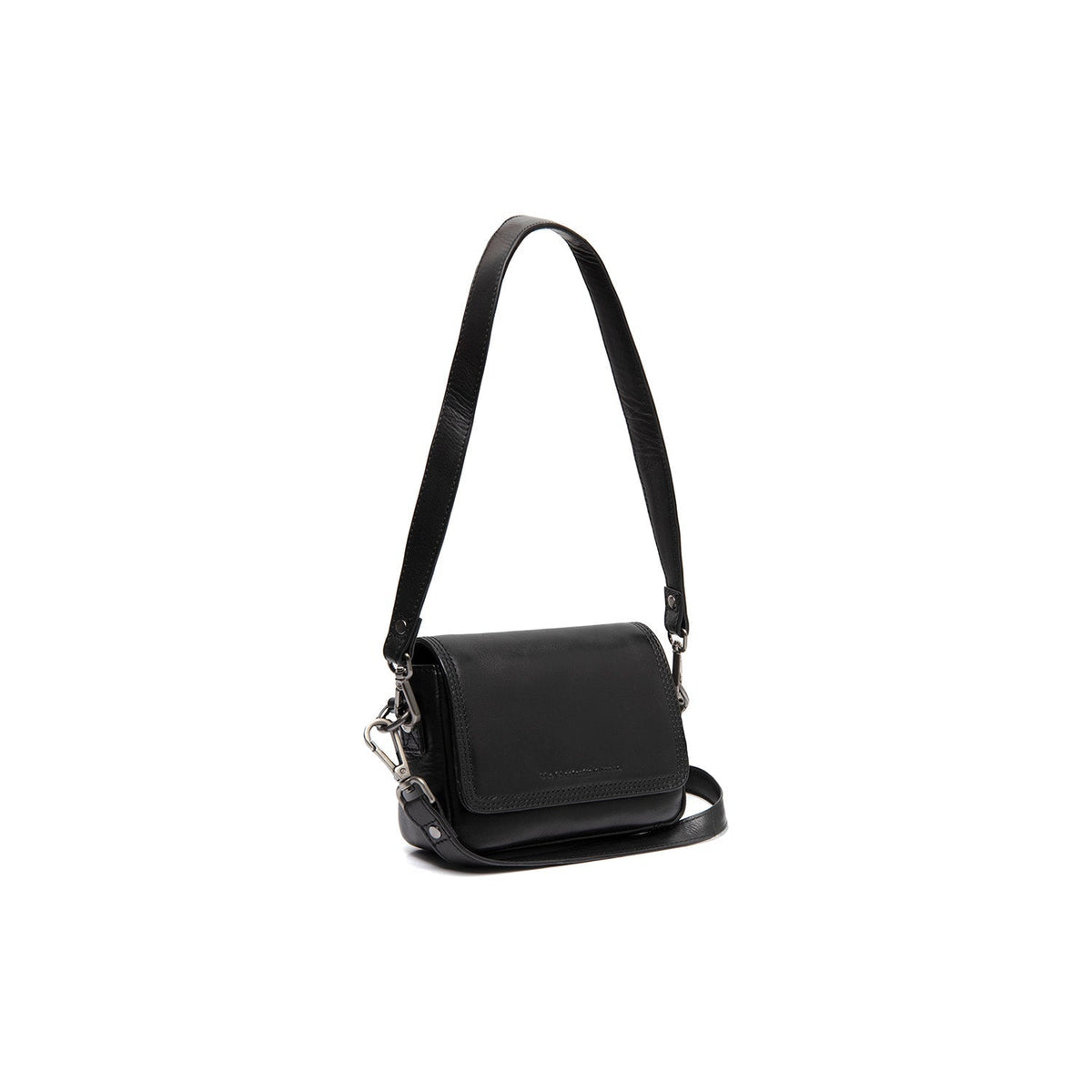 Marcella Full-Grain Leather Shoulder Bag da Donna in Classic 100% Full-Grain Leather - Full Exterior Front Profile View | Acquista online