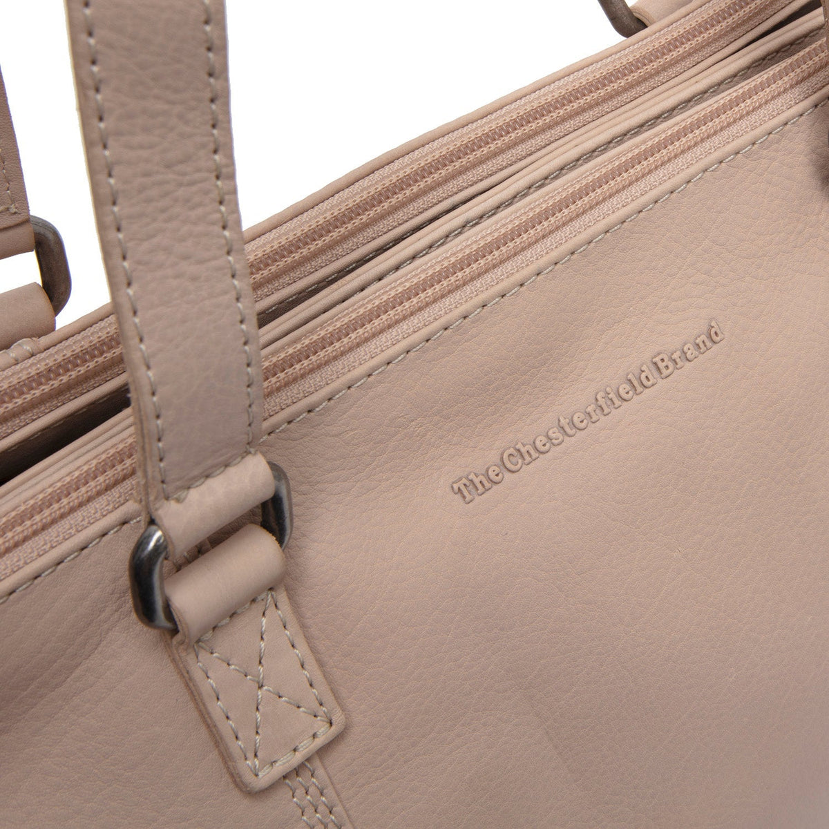 
Marvos Borsa a spalla in pelle pieno fiore - Profilo laterale strutturato con profondità del soffietto