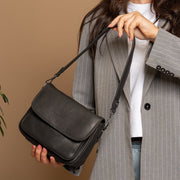 Miloa Full-Grain Leather Shoulder Bag da Donna – Vista prodotto alternativa 2