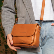 Miloa Full-Grain Leather Shoulder Bag da Donna – Vista prodotto alternativa 2