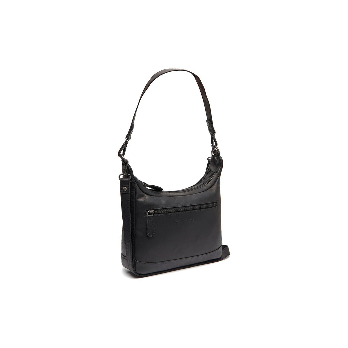 Mirave Full-Grain Leather Shoulder Bag da Donna in Classic 100% Full-Grain Leather - Full Exterior Front Profile View | Acquista online