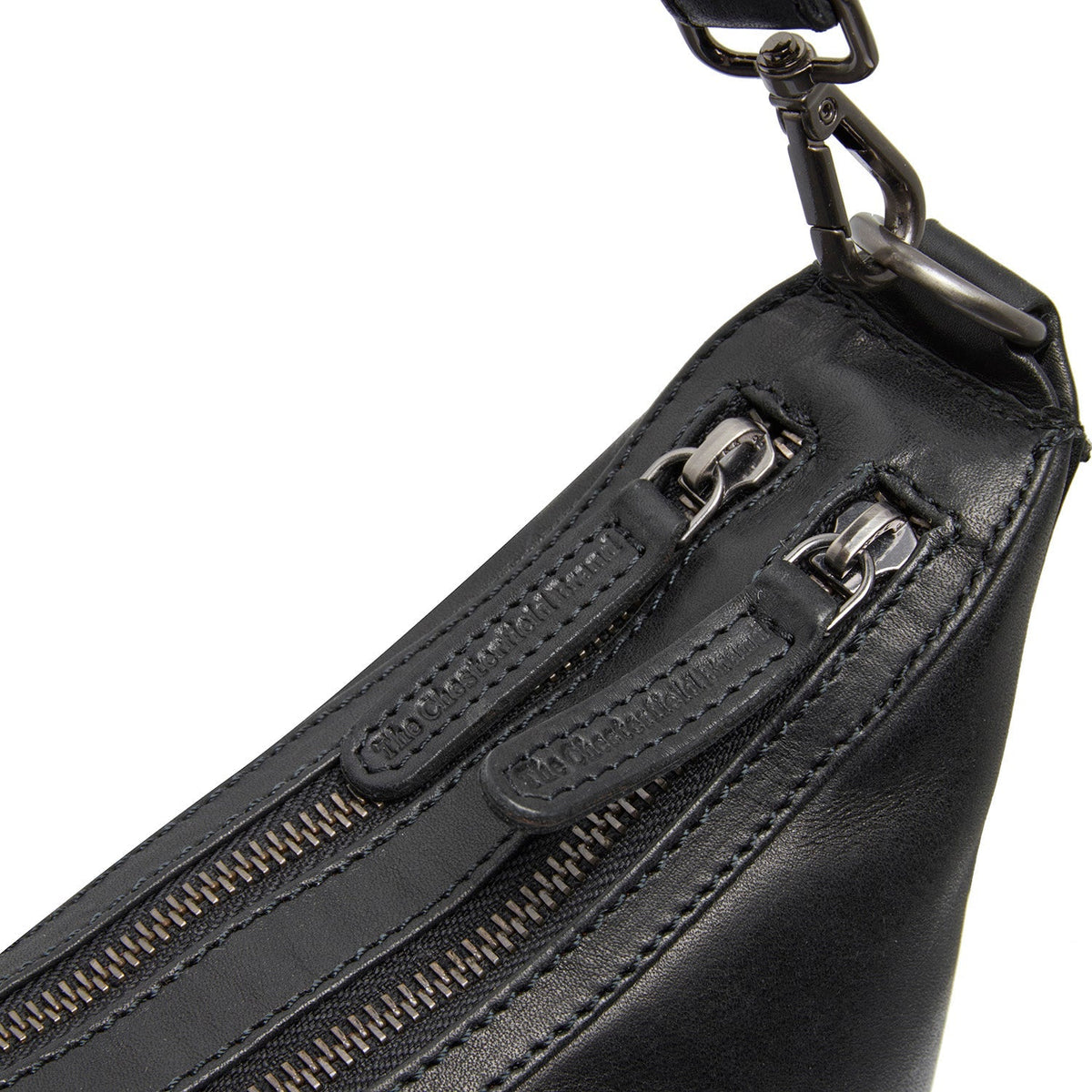 Moneva Full-Grain Leather Shoulder Bag da Donna - Structured Side Profile Showing Gusset Depth &amp; Expansion Capacity