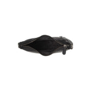 Solid Antique Brass Hardware &amp; Heavy-Duty Dual Zipper Detail on Nancy Full-Grain Leather Shoulder Bag da Donna