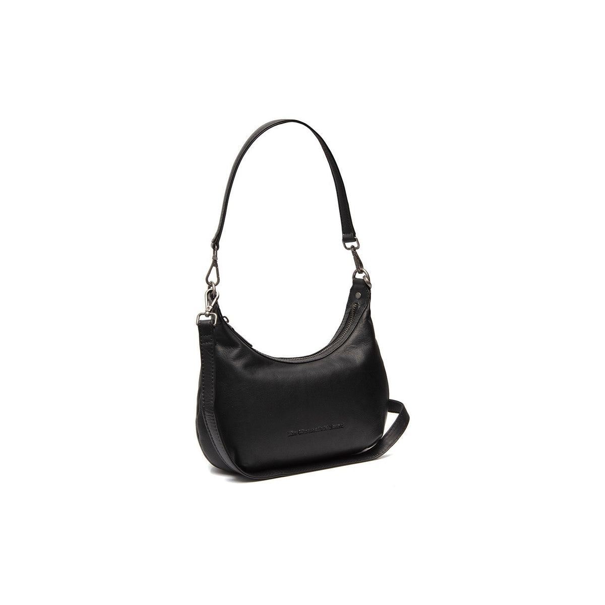 Nancy Full-Grain Leather Shoulder Bag da Donna in Classic 100% Full-Grain Leather - Full Exterior Front Profile View | Acquista online