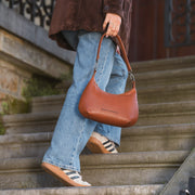 Nancy Full-Grain Leather Shoulder Bag da Donna – Vista prodotto alternativa 3