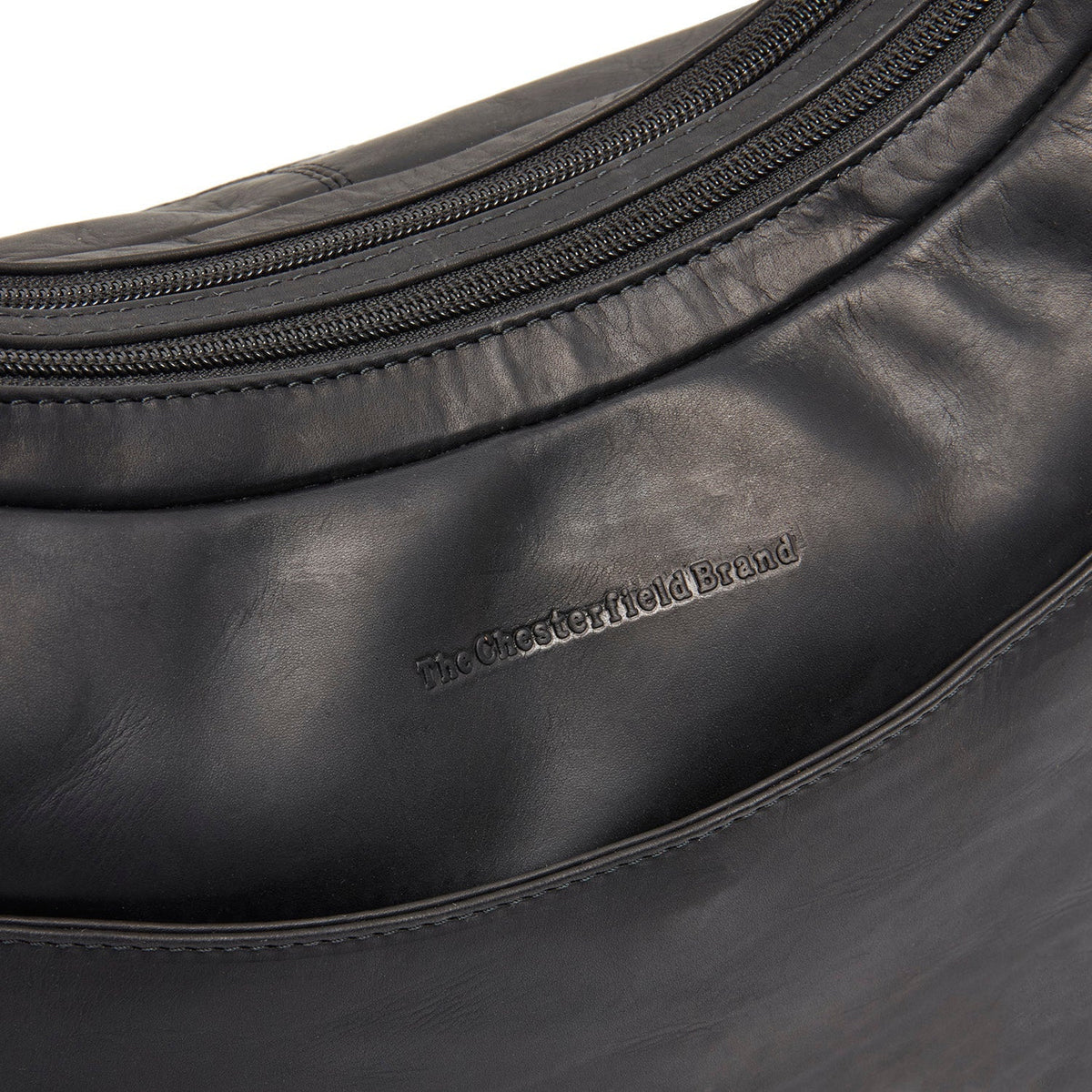 Classic 100% Full-Grain leather Bag - Rear Perspective Showing Reinforced Leather Straps &amp; Stitching