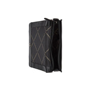Osuna Full-Grain Leather Shoulder Bag da Donna - Structured Side Profile Showing Gusset Depth &amp; Expansion Capacity