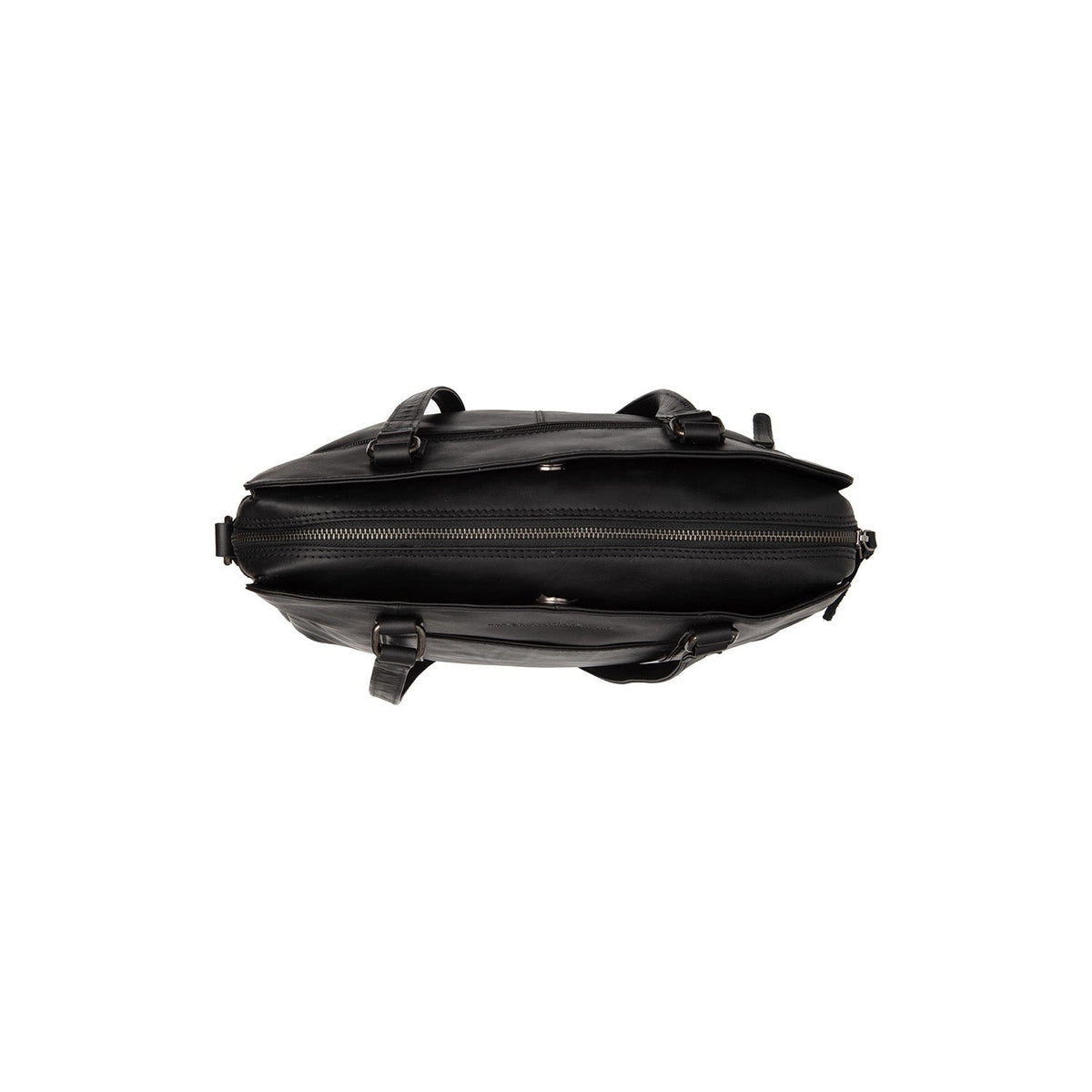 Pretoria Full-Grain Leather Shoulder Bag da Donna - Structured Side Profile Showing Gusset Depth &amp; Expansion Capacity