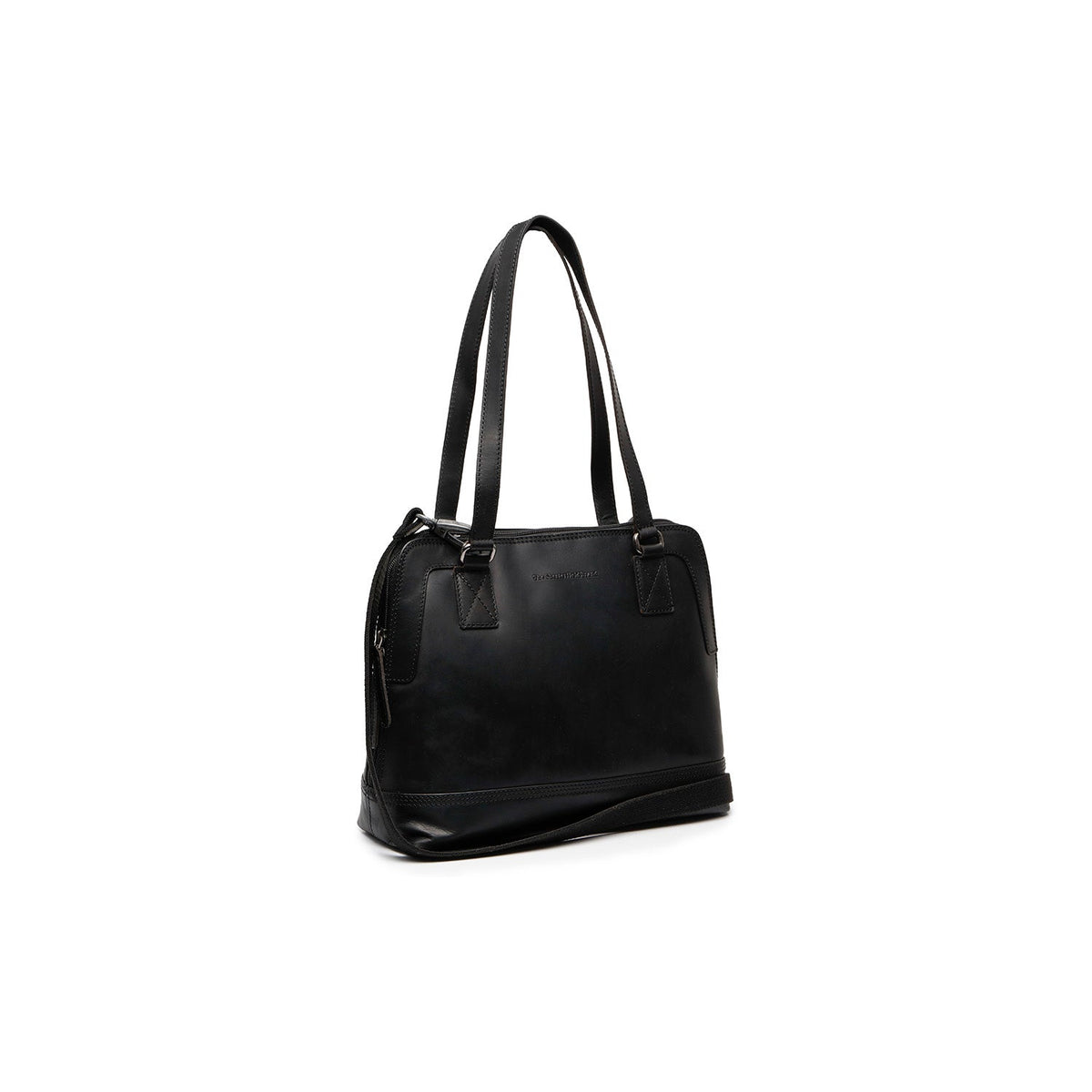 Seron Full-Grain Leather Shoulder Bag da Donna in Classic 100% Full-Grain Leather - Full Exterior Front Profile View | Acquista online