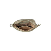 Solid Antique Brass Hardware &amp; Heavy-Duty Dual Zipper Detail on Sintra Full-Grain Leather Shoulder Bag da Donna