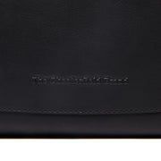 Classic 100% Full-Grain leather Bag - Rear Perspective Showing Reinforced Leather Straps &amp; Stitching