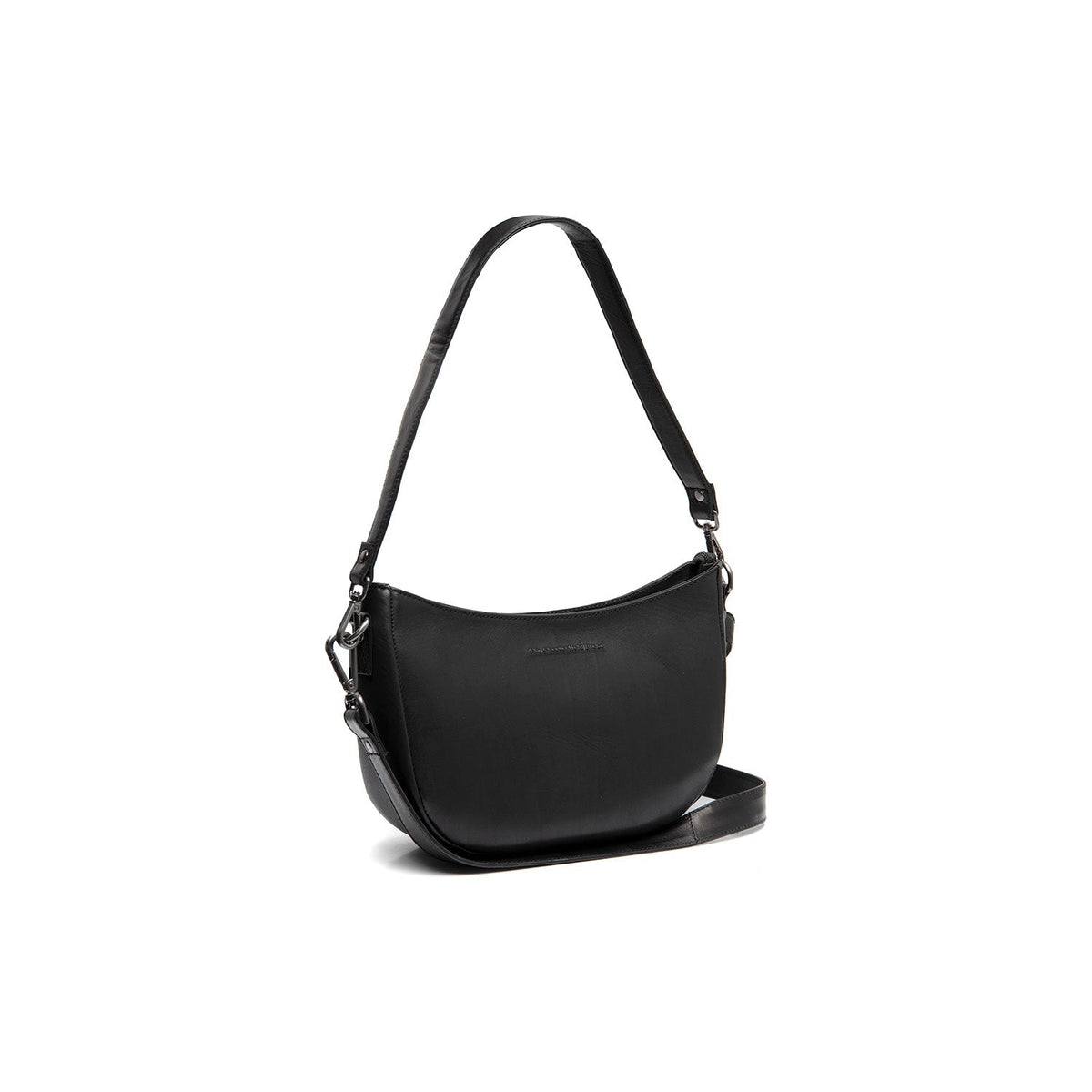 Valentano Borsa a tracolla in pelle pieno fiore in Tan 100% Full-Grain Leather - Full Exterior Front Profile View | Acquista online