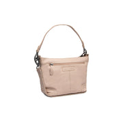 Zarita Full-Grain Leather Shoulder Bag da Donna in Classic 100% Full-Grain Leather - Full Exterior Front Profile View | Acquista online