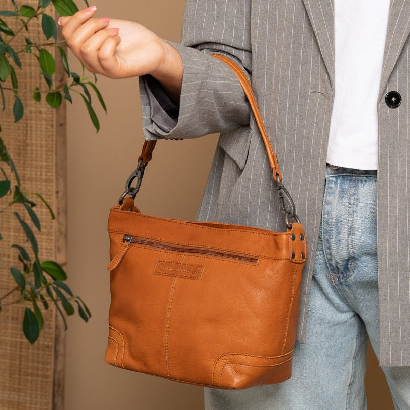 Zarita Full-Grain Leather Shoulder Bag da Donna – Vista prodotto alternativa 2