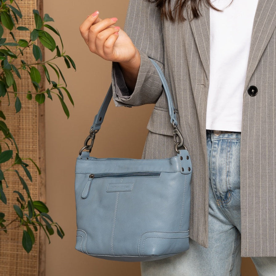 Zarita Full-Grain Leather Shoulder Bag da Donna – Vista prodotto alternativa 2