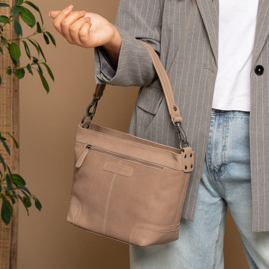 Zarita Full-Grain Leather Shoulder Bag da Donna – Vista prodotto alternativa 2