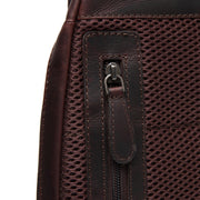 Brown Leather Sling Bag Bowey da Donna, detail view 4