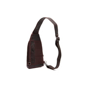 Brown Leather Sling Bag Bowey da Donna, detail view 5