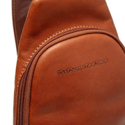 Cognac Leather Sling Bag Bowey da Donna, detail view 1